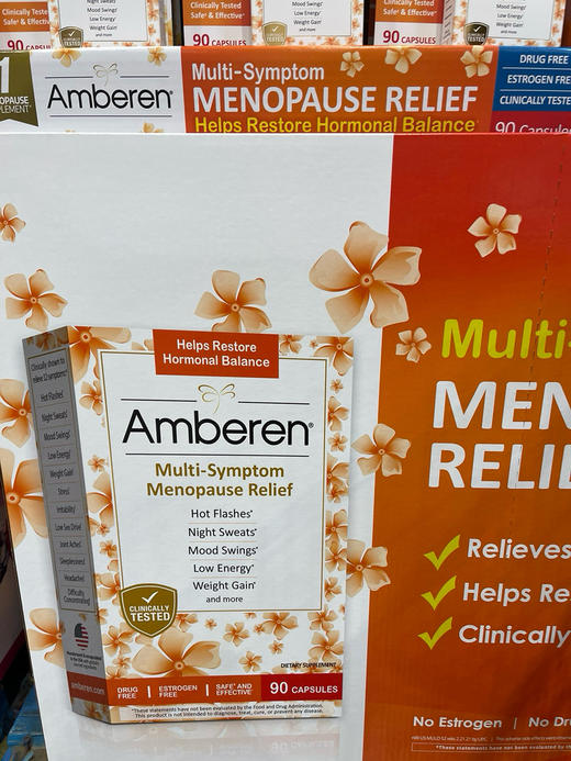 折扣特价299元🉐包税包邮到手🔥Amberen女性雌激素更年缓解助睡眠情绪90粒胶囊 商品图6