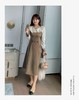 双十二福利！【诗铭洛可】XCX182连衣裙拼色长袖52%黏胶纤维桔梗裙 商品缩略图3