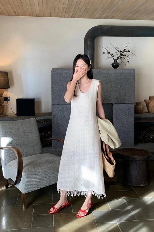 LNNNS 米色钩花背心连衣裙 20176 商品图1