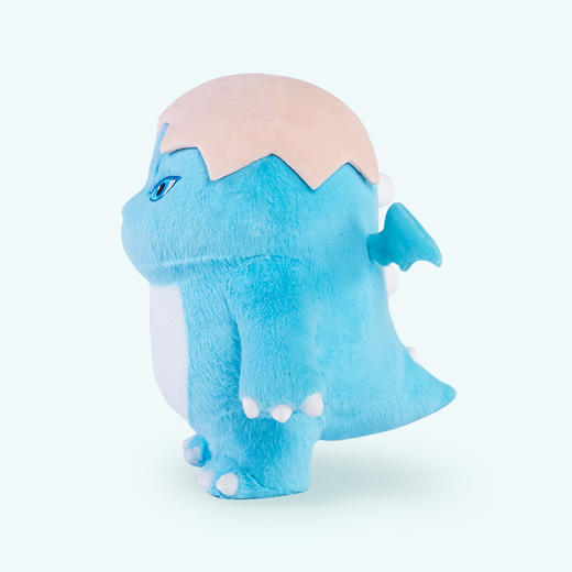 奶龙卡通玩偶暴暴龙公仔蓝色蛋壳龙玩偶恐龙毛绒玩具生日礼物 商品图2