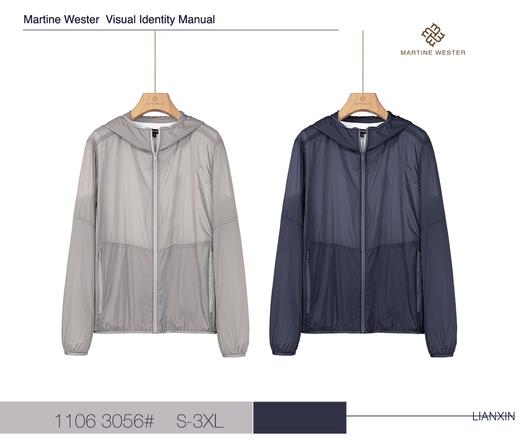 1106 3056男东丽抗UV40+连帽防晒冲锋衣 商品图3