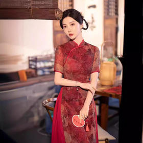 中国风改良奥戴旗袍日常素雅民改良连衣裙茶服GSJ869