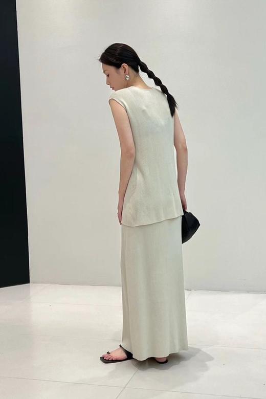 Le Malene 高级感极简风无袖马甲半裙针织套装 20215 商品图2