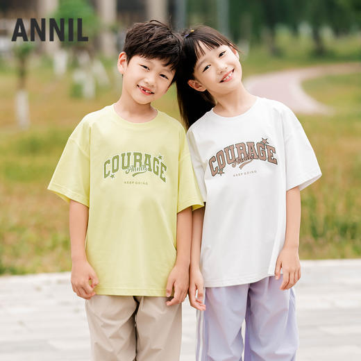 男童圆领短袖T恤夏季新款安奈儿童装EB521124 商品图1