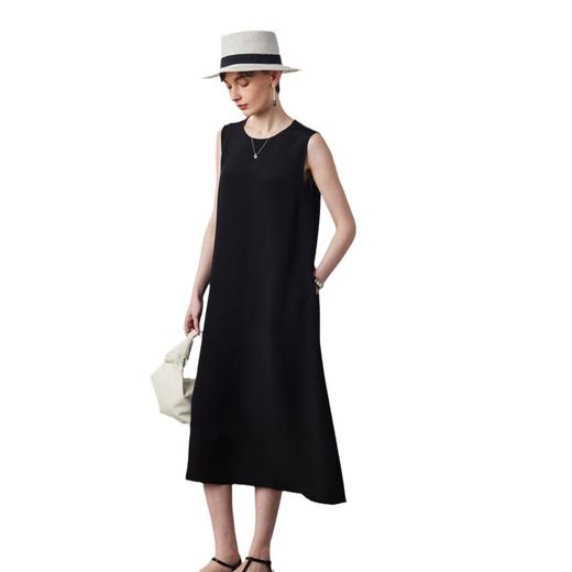 【30姆米重磅】桑蚕丝连衣裙女2025春夏新款无袖宽松100%真丝长裙 商品图4