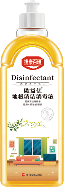 消证字 捷康百瑞 欧益优 地板清洁消毒液500ml  有效期20270501