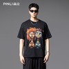PINLI品立2025夏季新款百搭时尚印花短袖T恤男士潮牌宽松休闲上衣B252111080 商品缩略图0