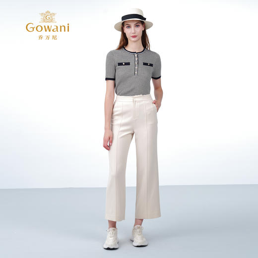 乔万尼2025新品挺括百搭西装直筒裤ED2F510 商品图3