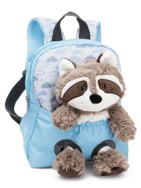 浣熊背包（浅蓝色）-25cm