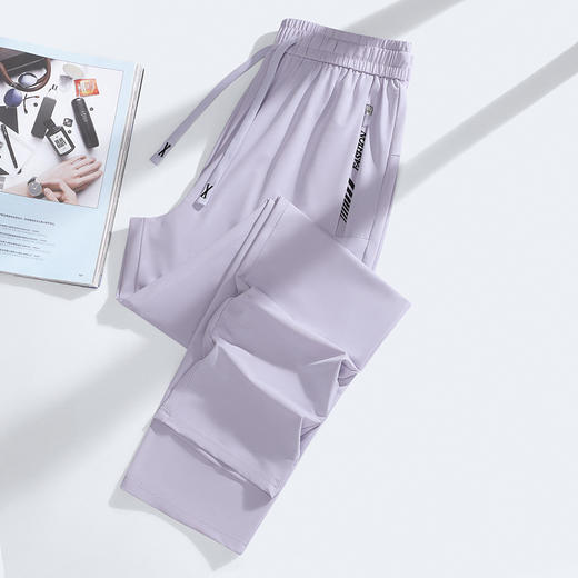 夏季户外冰丝运动裤女轻薄透气宽松休闲百搭瑜伽长裤UPF50+防晒裤 商品图0