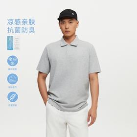 oneup凉感珠地宽松短袖Polo