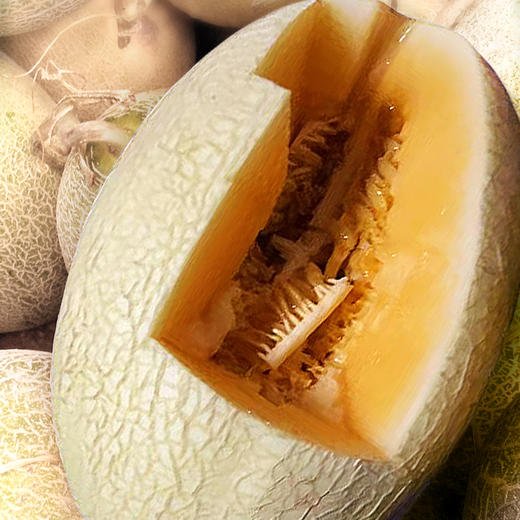 夏日解暑必备新鲜蜜瓜3.8-4.2斤香甜多汁海南璀璨 商品图2