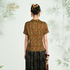 乔万尼2025新品新中式真丝不规则门襟衬衫上衣ED2C427 商品缩略图4