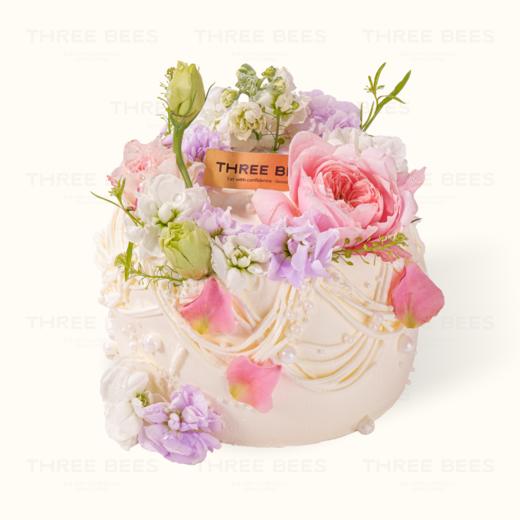 繁花似锦 | 花香蓝莓巧克力蛋糕（装饰牡丹花过季更换其他花材） 商品图0