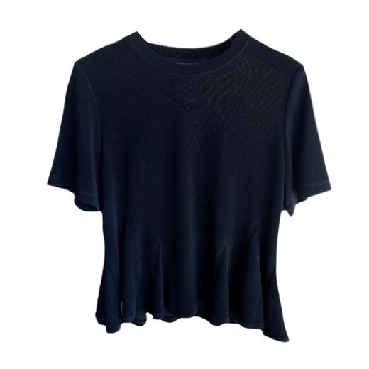 重磅醋酸!凉感舒适下摆荷叶边减龄圆领短袖T恤女春夏新款! 商品图4