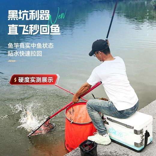 佳钓尼刺客2.0黑坑竿手杆超轻超硬19轻硬黑棍鱼杆鲫鱼鲤竿台钓竿 商品图1