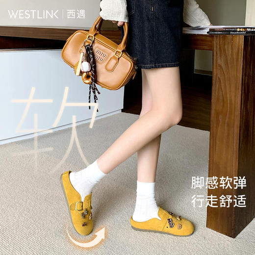 【限时秒杀】西遇勃肯鞋洞洞鞋女新款春夏可爱一脚蹬外穿凉拖包头半拖鞋V0056546 商品图2