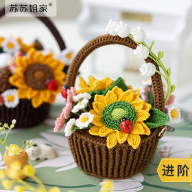 苏苏姐家小提篮耳机包手工编织小物配饰diy钩针毛线团材料包