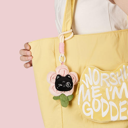 大英博物馆 巴斯特系列 “有钱花”萌猫毛绒钥匙扣 香氛挂件 商品图3