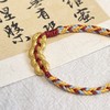【敦煌五帝钱五彩手绳】敦煌小众古法沙金盘缠彩绳 五帝钱币手工编织手链女 商品缩略图5