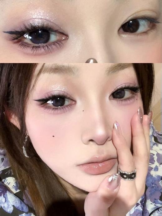 fairycon日抛 雾月亮 紫  14.0mm 含硅水凝胶 日抛无售后！！！ 商品图3