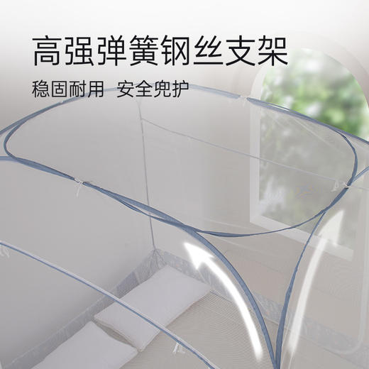 2025年春夏新品雅芳婷免安装蒙古包蚊帐家用卧室儿童防摔折叠纹帐 商品图2