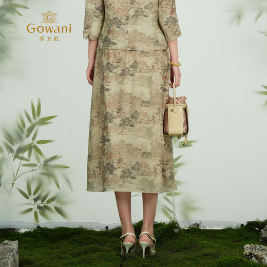 乔万尼新品新中式韵味马面裙结构A字半身裙ED2D476 商品图4