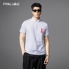 PINLI品立2025夏季新款男士修身贴布绣翻领短袖POLO衫上衣T恤潮牌BG252112094 商品缩略图4