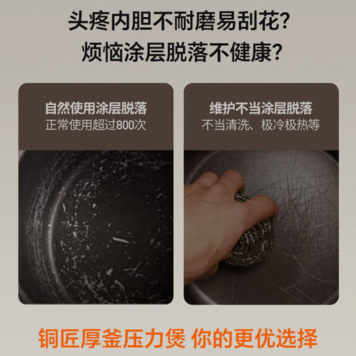 九阳（Joyoung）6L家用电压力锅 电饭锅 大火预约定时 铜匠厚斧 16大功能健 特色开盖收汁 Y-60H55 商品图1