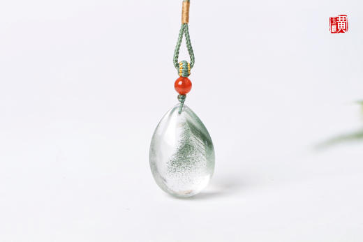 【幽绿幻纱】绿幽灵水晶吊坠 配精美挂绳 商品图6