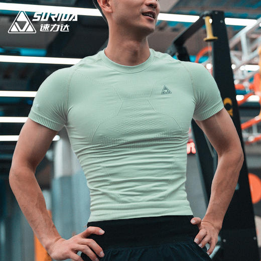 速力达护芯3.0健身男户外跑步透气紧身衣春速干压缩短袖女 商品图1