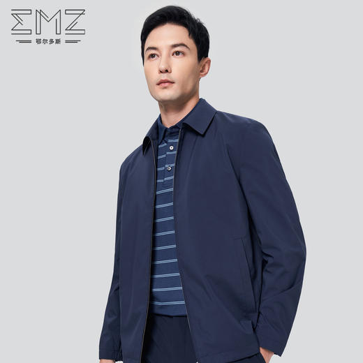 EMZ鄂尔多斯 男士夹克早春新款翻领男装商务绅士外套 9A7601509 商品图0