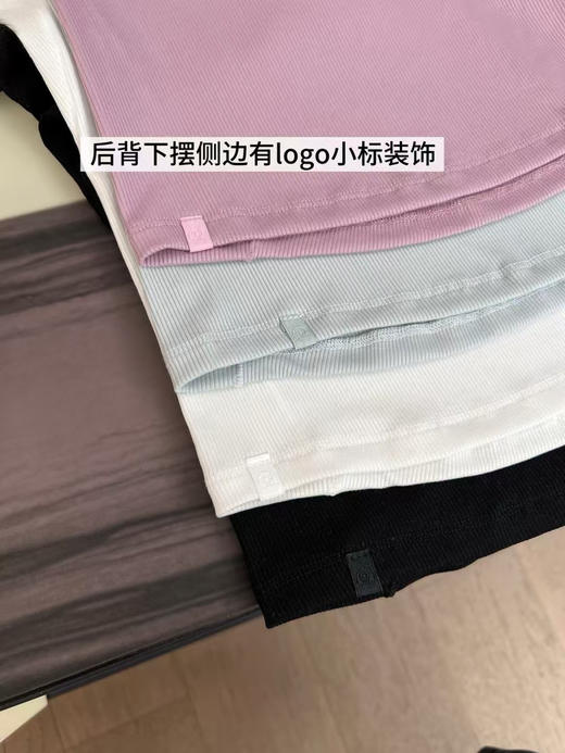 原单正品 lulu纽扣亨利衫短袖，Hold Tight亨利衫短袖版
颜色：黑色/白色/薰衣草紫/翡翠灰
尺码：4/6/8码 商品图6