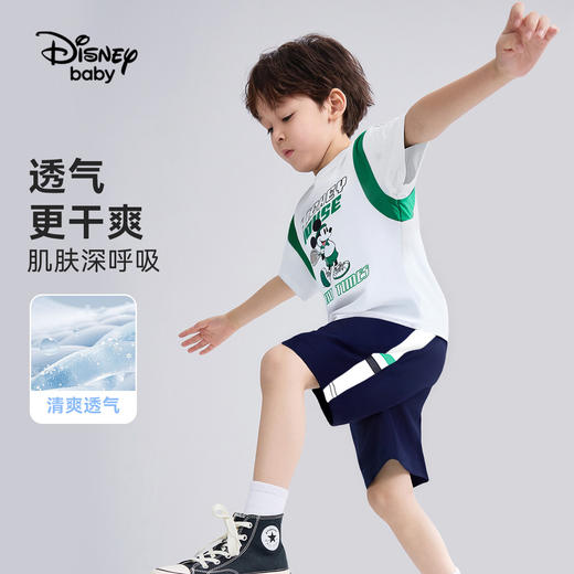 【两件套】【110-160】【迪士尼】男童夏季短袖短裤套装中 商品图3
