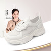 信诺妈妈鞋女款2025新款夏季网面厚底运动休闲鞋软底老爹鞋小白鞋5C5020-1 商品缩略图0