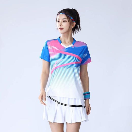 【速干羽毛球服套装 】户外跑步运动服男女款网球服 商品图3