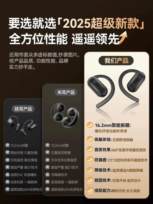 亰维渡D300挂耳式蓝牙耳机 商品图4