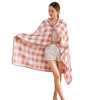 （粉色格）玉兔绒披肩毯FN-T9014(A) 商品缩略图2