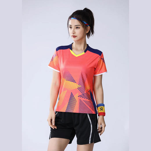 成人羽毛球服套装短袖男女款 速干透气户外跑步训练运动套装 商品图6