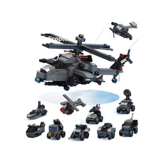 【儿童节礼物】坦克飞机消防工程车动物孔雀小颗粒积木拼装益智儿童拼图玩具礼物 商品图3