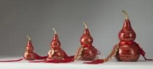 朱炳仁铜朱炳仁 16#代代有福（葫芦） 金纹釉彩-3 商品图0