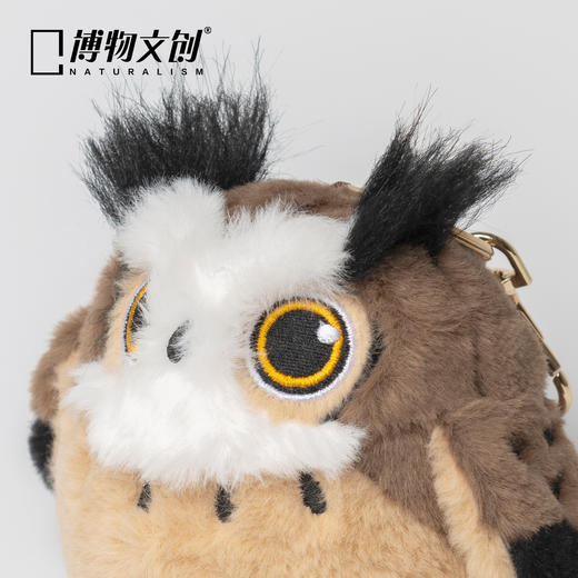 博物文创 小圆宝雕鸮 挂件书包旅游新年元旦生日礼物 商品图3