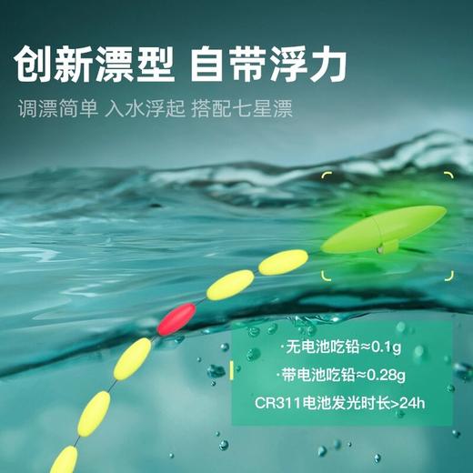 佳钓尼电子夜光七星漂豆新型夜光漂草洞夜钓溪流钓高灵敏醒目浮漂 商品图3