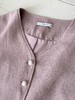巴黎漫步｜气质有迹可循 精致优雅珍珠单排扣小香风格短袖衬衫 粉色 商品缩略图4