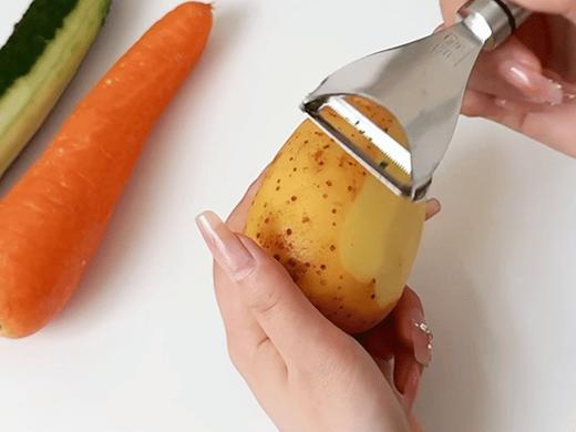 【醒粉福利14.9元2把】【赫本木风·304不锈钢削皮刀】🔥亲测好用‼吊打市面普通塑料削皮刀十条街！ 商品图1