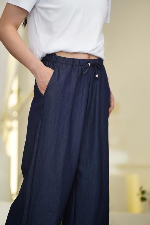 S1裸感空调裤 臣禾【养肤舒适裤】松紧腰抽绳直筒休闲裤	JZ252060258 商品图5