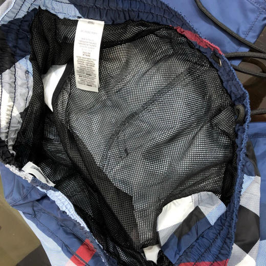 防水沙滩裤。驼格。蓝格 绿格 商品图7