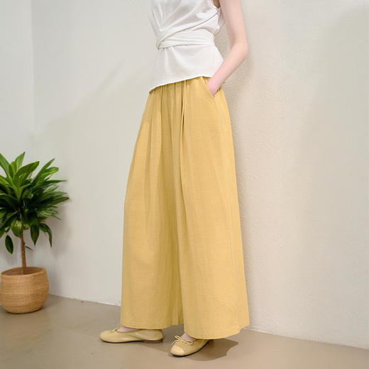 【海盐奶油】文艺感套装女春夏设计感背心搭阔腿裤两件套V0050627 商品图3