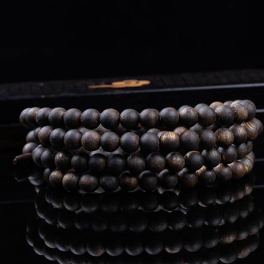 xy0355沉香6.6mm108佛珠沉水级品质 商品图2