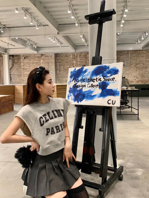 【高品质私服】【CC百褶显瘦短裙】隐藏不足巧显瘦高，重工定位多褶设计G1243-CC【无标出货 介意慎拍】 商品图1